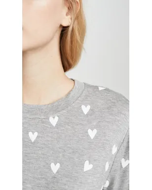 HONEYDEW All American PJ Set Heather Grey Hearts - サムネイル6