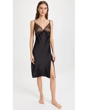 HONEYDEW 織りとレースのシミーズ ブラック - サムネイル5