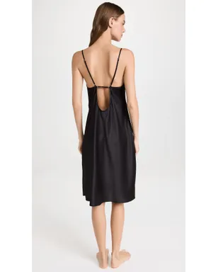 HONEYDEW 織りとレースのシミーズ ブラック - サムネイル3