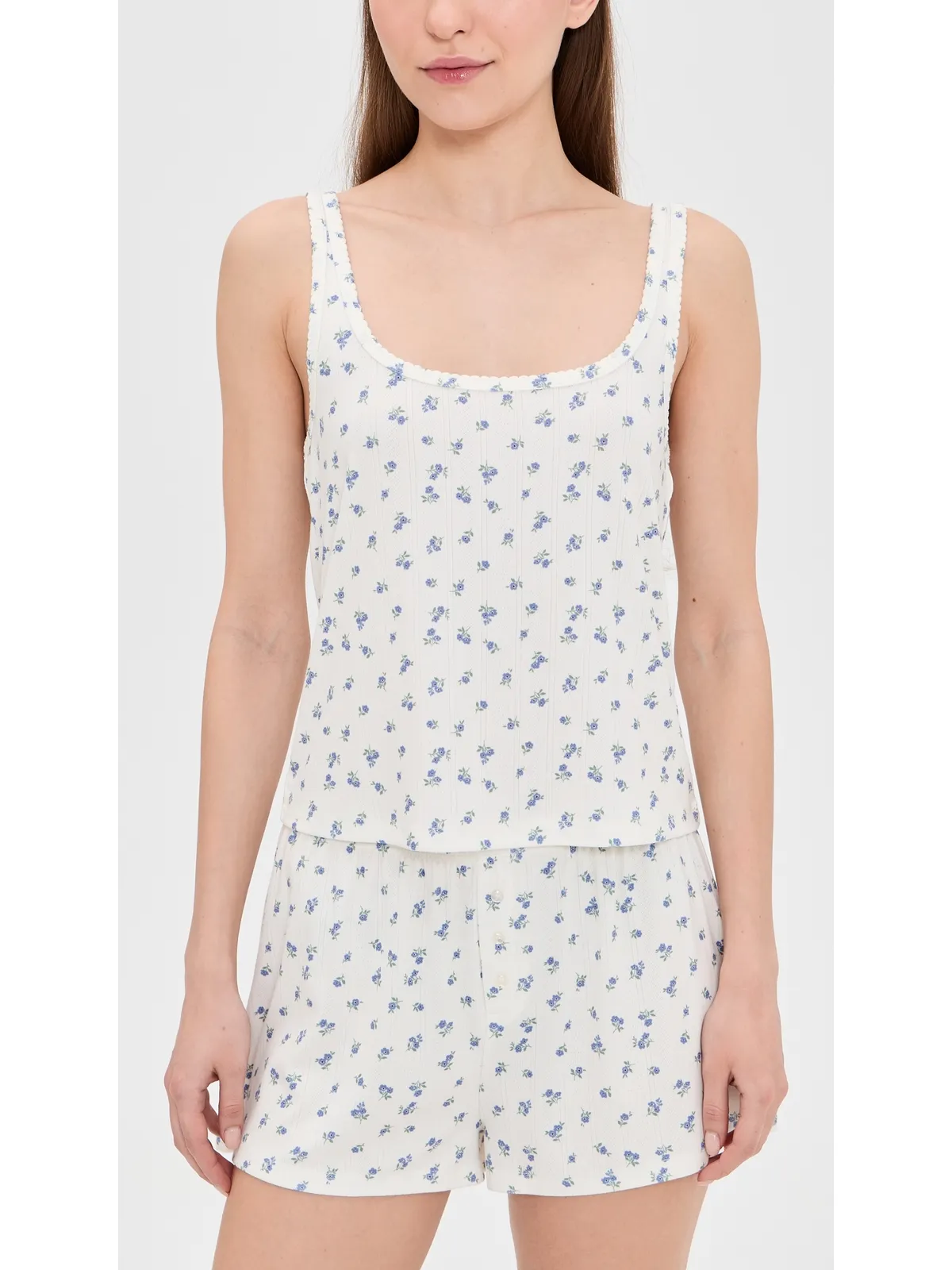HONEYDEW Blissful Tank Shortie Set Ivory Ditsy - 画像2
