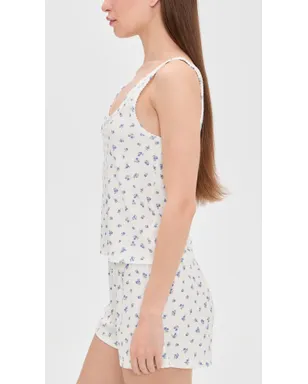 HONEYDEW Blissful Tank Shortie Set Ivory Ditsy - サムネイル4