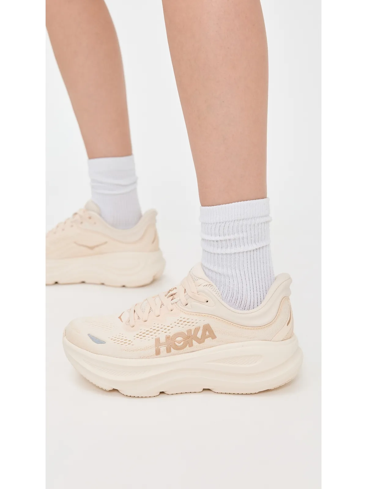 HOKA Bondi 9 スニーカー Vanilla/Birch - 画像3