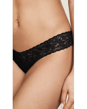 Hanky Panky Signature Lace ローライズタンガ ブラック - サムネイル3