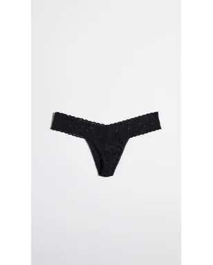 Hanky Panky ローライズ コットン Tバック 3枚組 ブラック/ホワイト/チャイ - サムネイル4