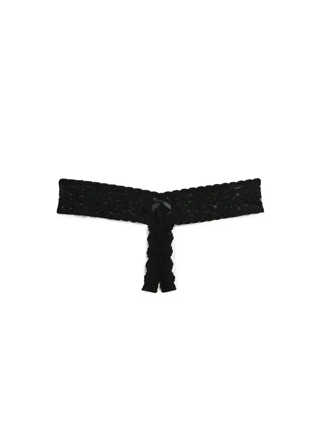 Hanky Panky Hanky Panky アフター・ミッドナイト オープンガセット ローライズ Tバック ブラックの商品画像