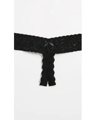 Hanky Panky アフター・ミッドナイト オープンガセット ローライズ Tバック ブラック - サムネイル4