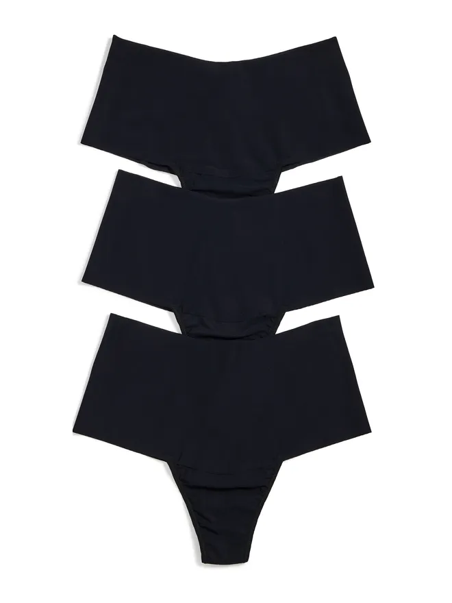 Hanky Panky Hanky Panky Breathe ハイライズタンガ 3枚セット ブラックの商品画像