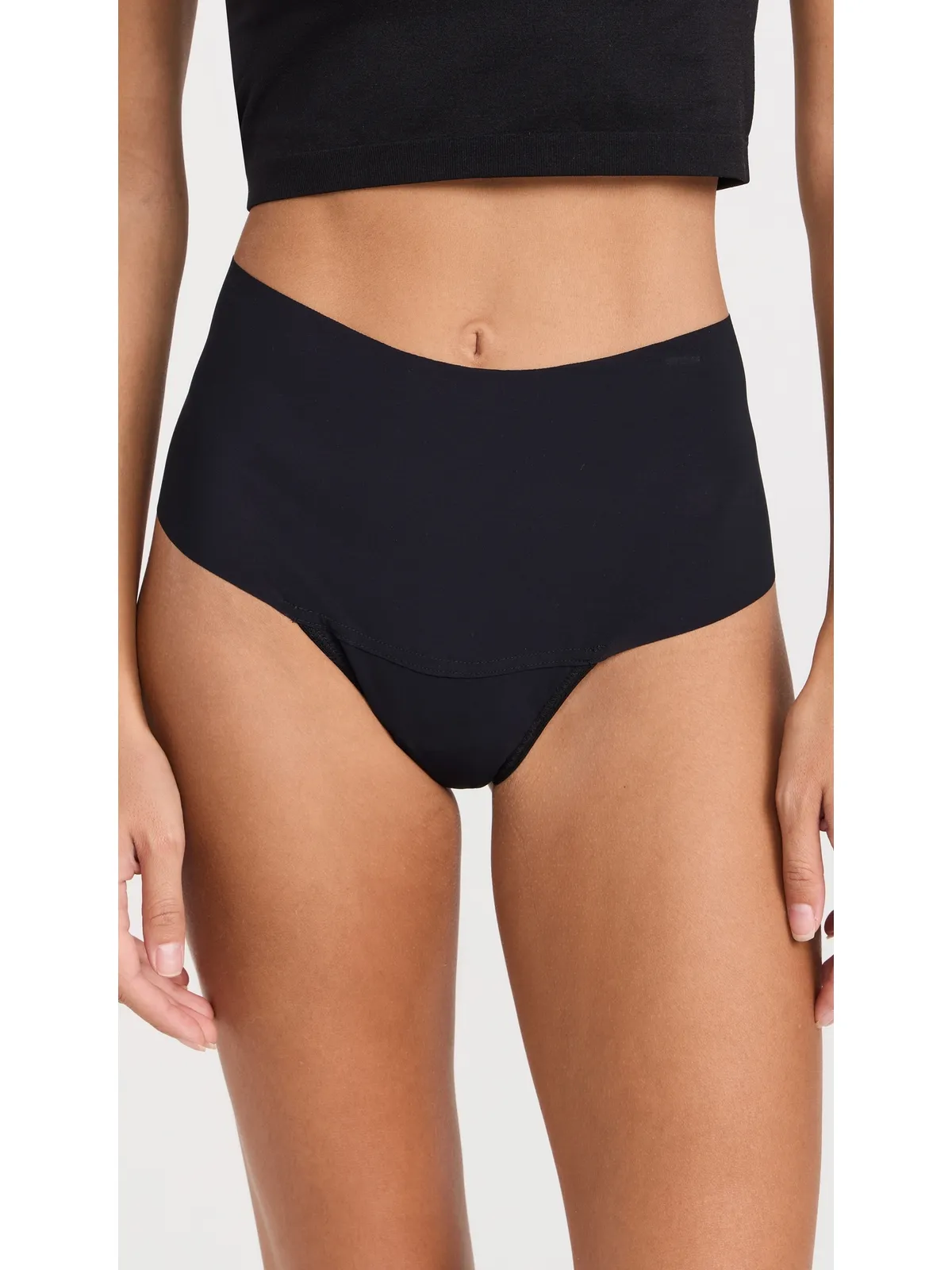 Hanky Panky Breathe High Rise Thong 5 Pack Black - 画像3