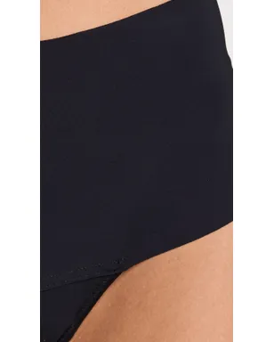 Hanky Panky Breathe High Rise Thong 5 Pack Black - サムネイル4
