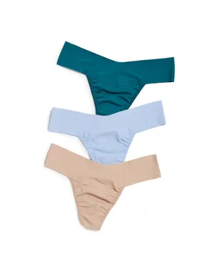 Hanky Panky ナチュラルライズ タンガショーツ 3枚パック マルチ - サムネイル1
