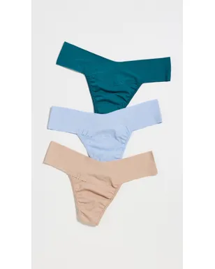 Hanky Panky ナチュラルライズ タンガショーツ 3枚パック マルチ - サムネイル2