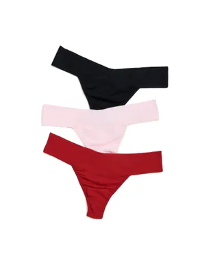 Hanky Panky ブレスソフト ナチュラルライズ トングパンティ 3枚組 BBPC - サムネイル1
