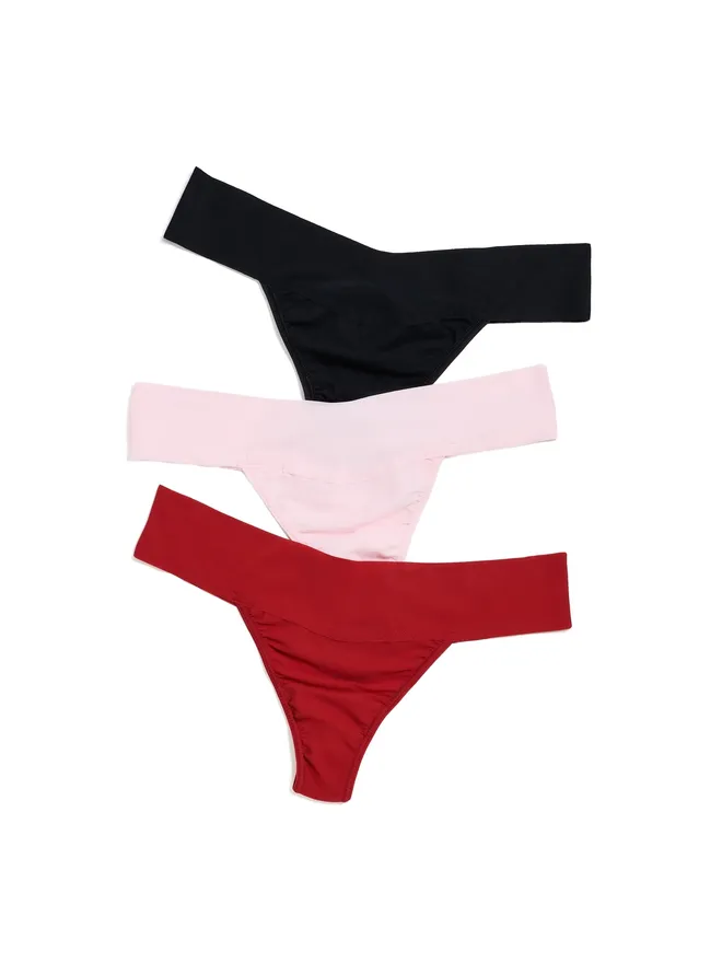 Hanky Panky Hanky Panky ブレスソフト ナチュラルライズ トングパンティ 3枚組 BBPCの商品画像