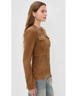 HAIKURE Temple Suede Jacket - サムネイル4