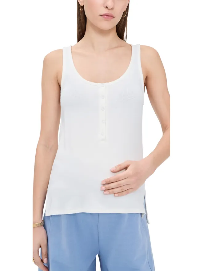 HATCH HATCH 授乳用リブタンクトップ アイボリーの商品画像