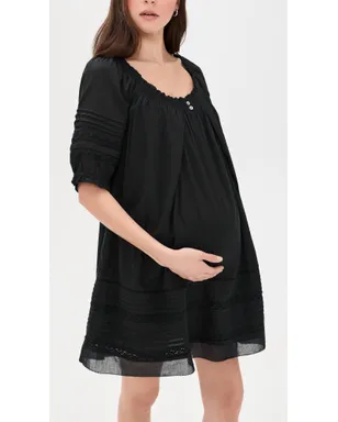 HATCH ロッティー・シークレット授乳ミニドレス ブラック - サムネイル2