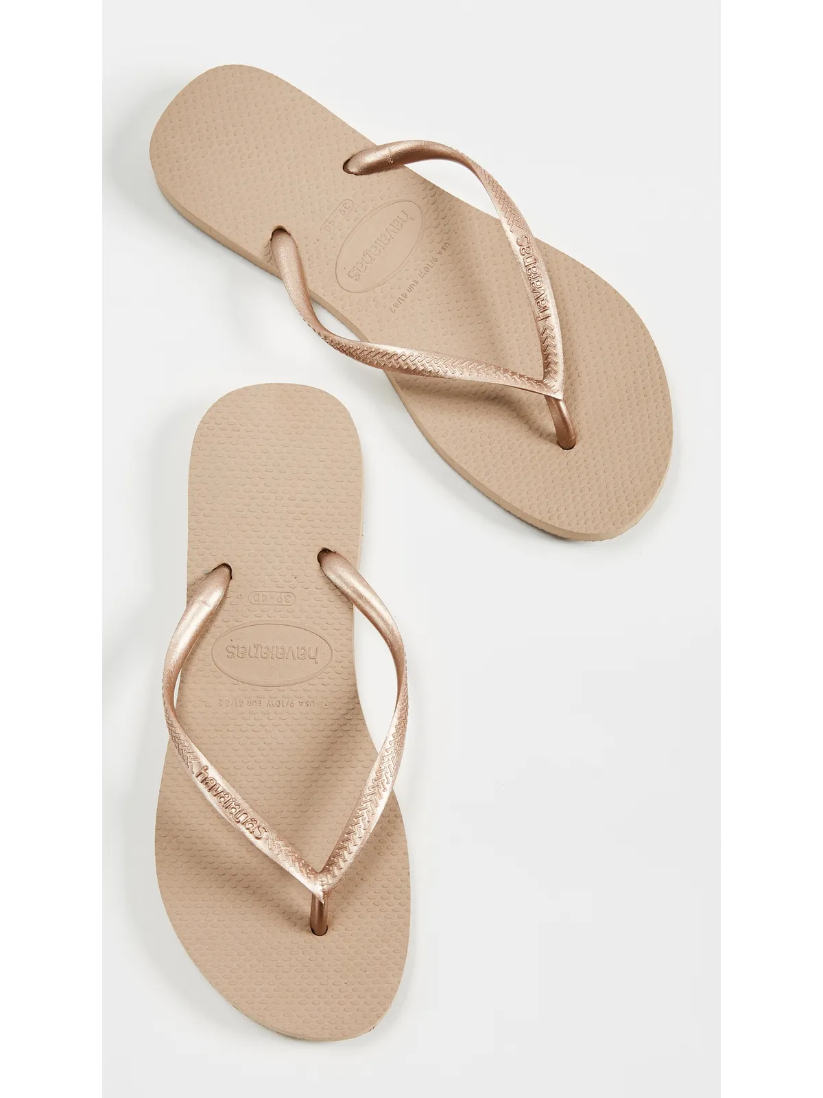 Havaianas スリムフリップフロップ ローズゴールド - 画像5