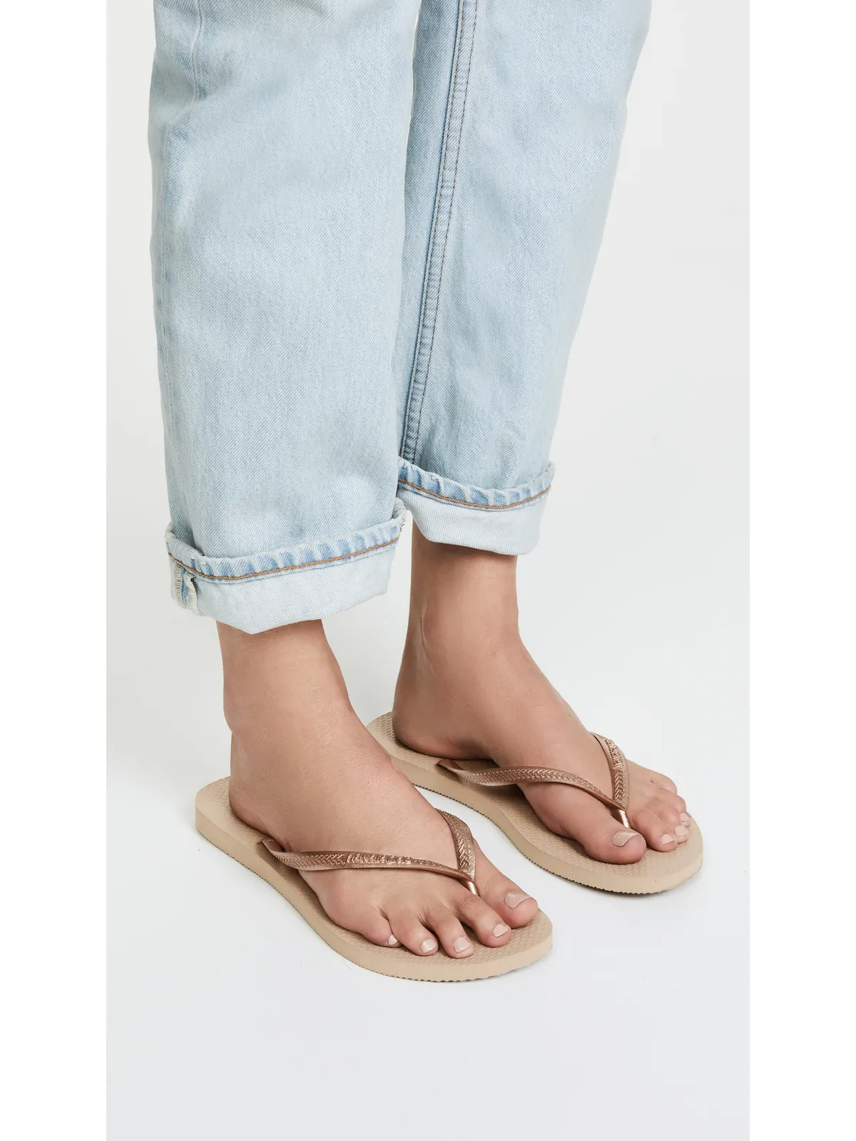 Havaianas スリムフリップフロップ ローズゴールド - 画像3