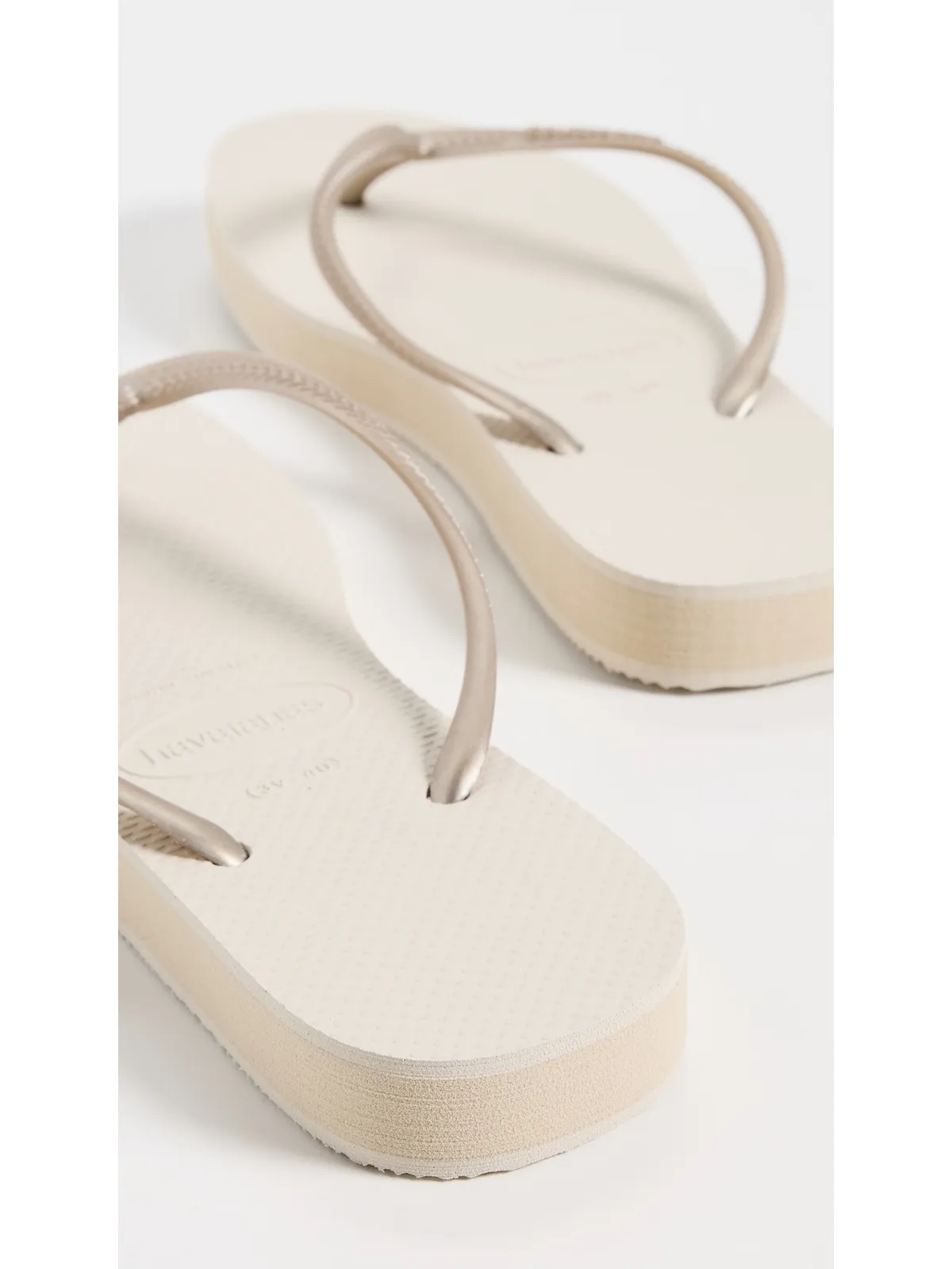 Havaianas スリムフラットフォーム サンダル ベージュ - 画像4