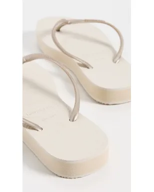 Havaianas スリムフラットフォーム サンダル ベージュ - サムネイル4