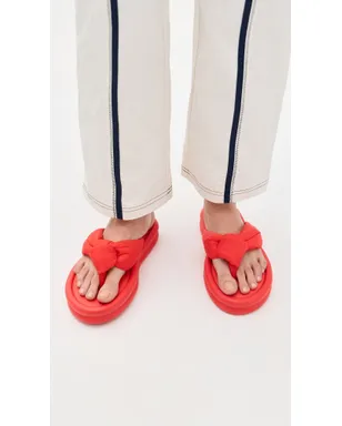 Havaianas デヴィル ウェアーズ プラダ オーバー パフド サンダル レッド - サムネイル3