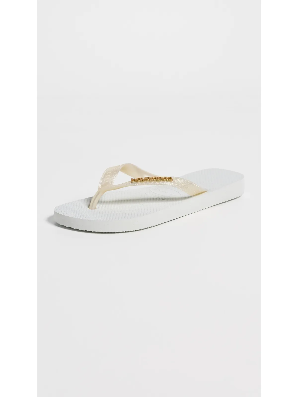 Havaianas トップ ロゴ メタリック サンダル ホワイト - 画像2
