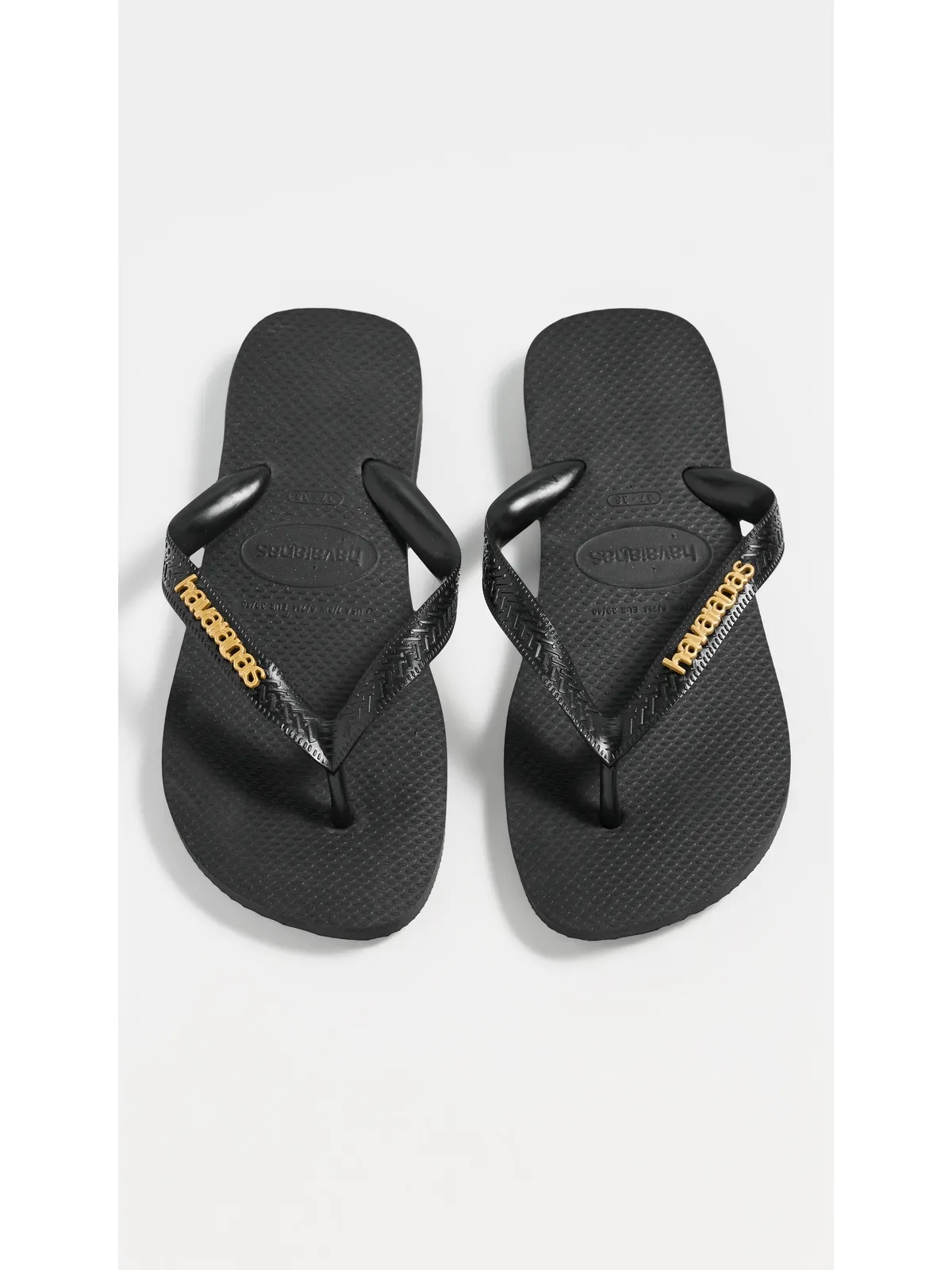 Havaianas トップ ロゴ サンダル ブラック/ブラック - 画像5