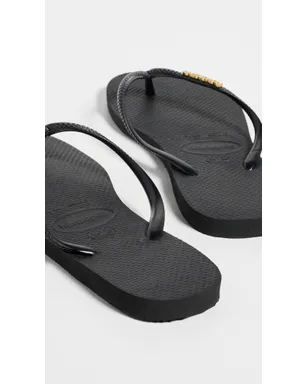Havaianas スリム メタリック ロゴ サンダル - サムネイル4