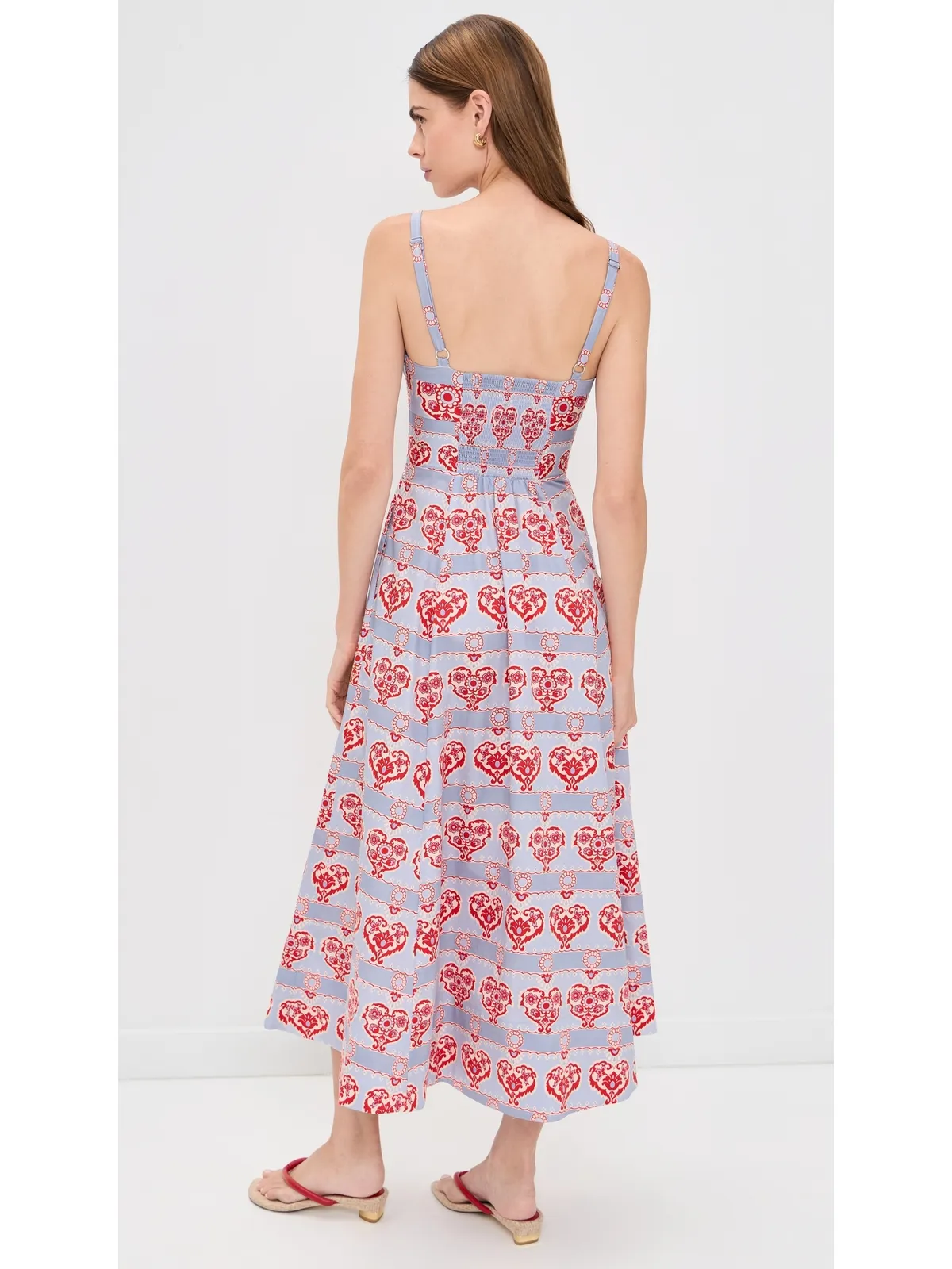 Hill House Home The Margot Dress Poppy Damask Stripe - 画像3