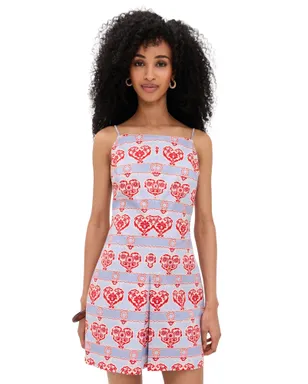 Hill House Home The Fae Dress Poppy Damask Stripe - サムネイル1