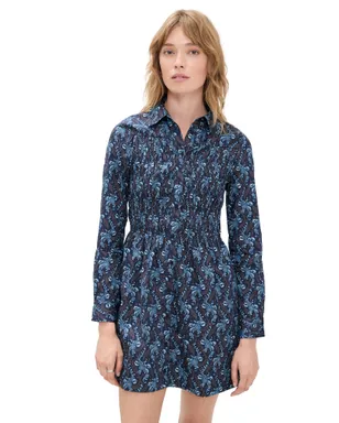 Hill House Home ミラ ドレス Cala Paisley/Navy - サムネイル1