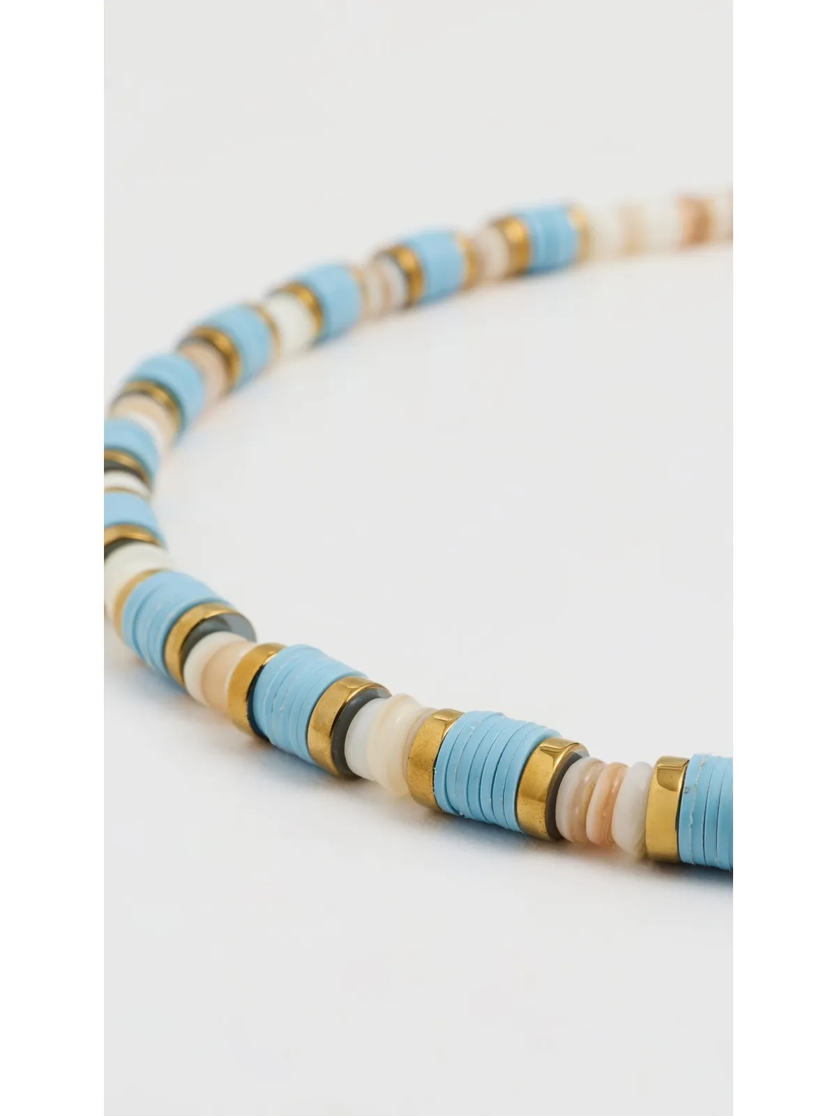 Hijas de Puka Lux Olas Turquoise ネックレス クリーム＆ターコイズ - 画像4