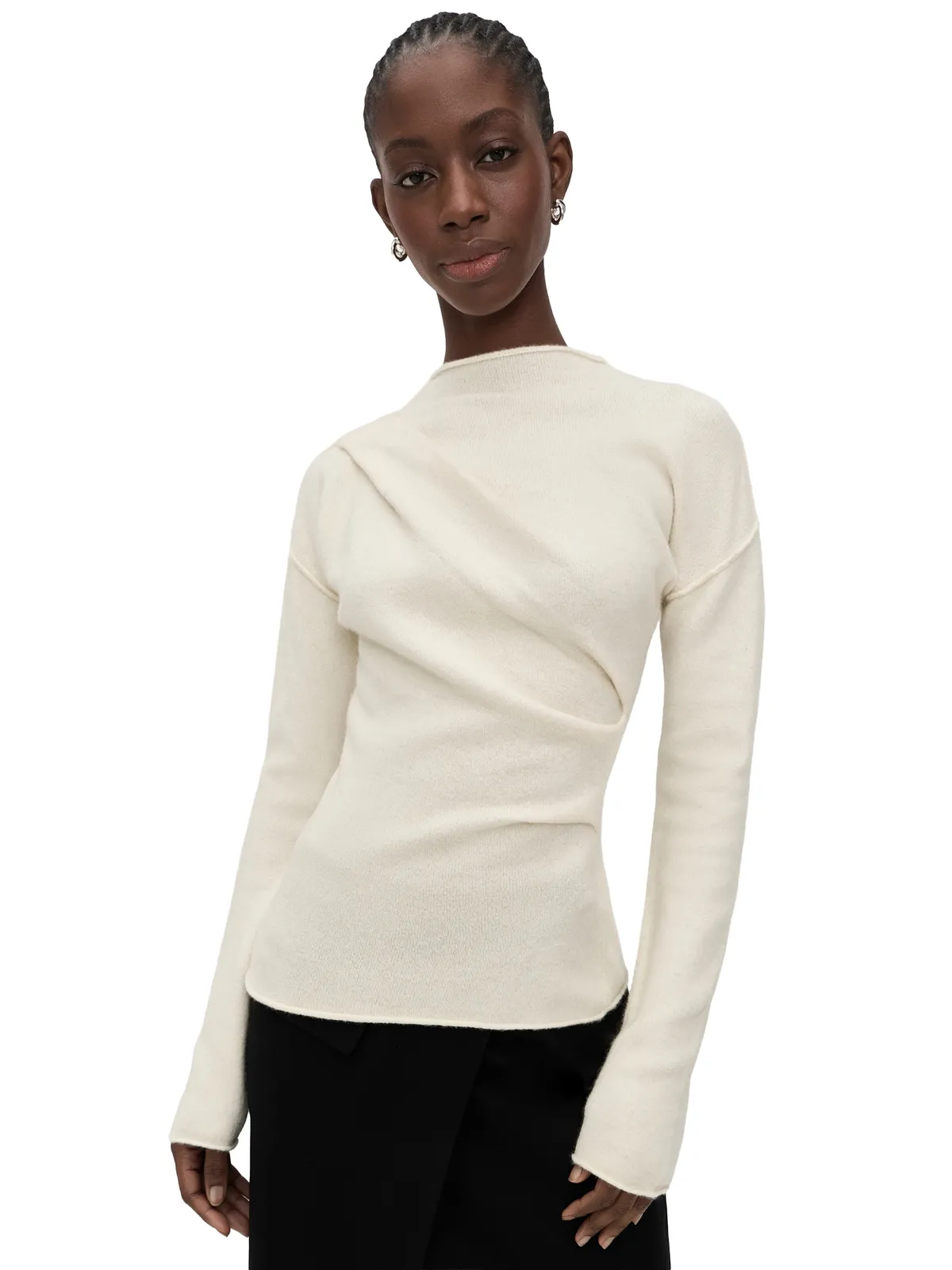 Helmut Lang スラウチー クルー プラッシュ セーター - 画像1