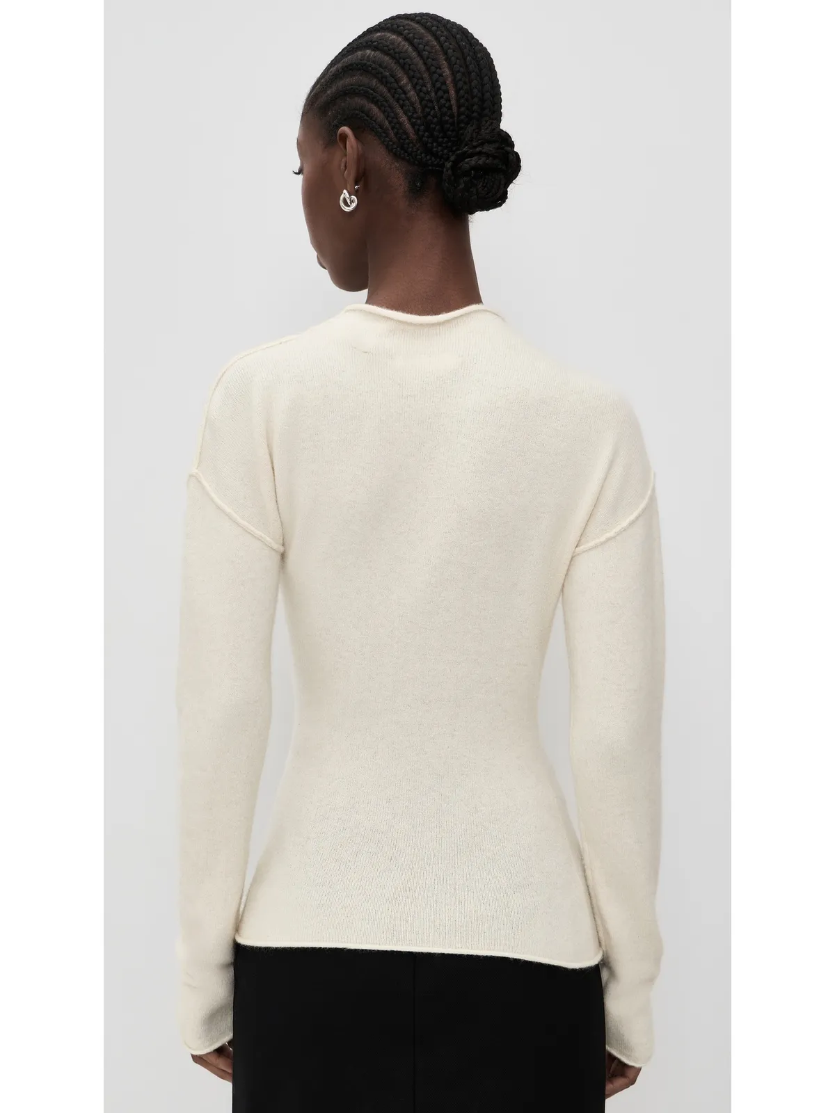 Helmut Lang スラウチー クルー プラッシュ セーター - 画像3
