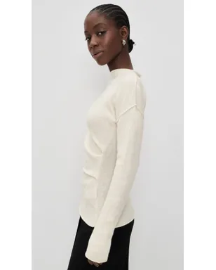 Helmut Lang スラウチー クルー プラッシュ セーター - サムネイル4