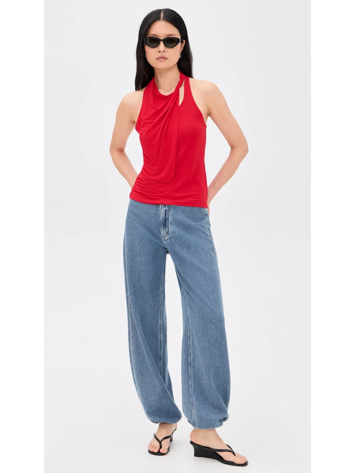 Helmut Lang アシンメトリカル ツイストトップ - 画像5