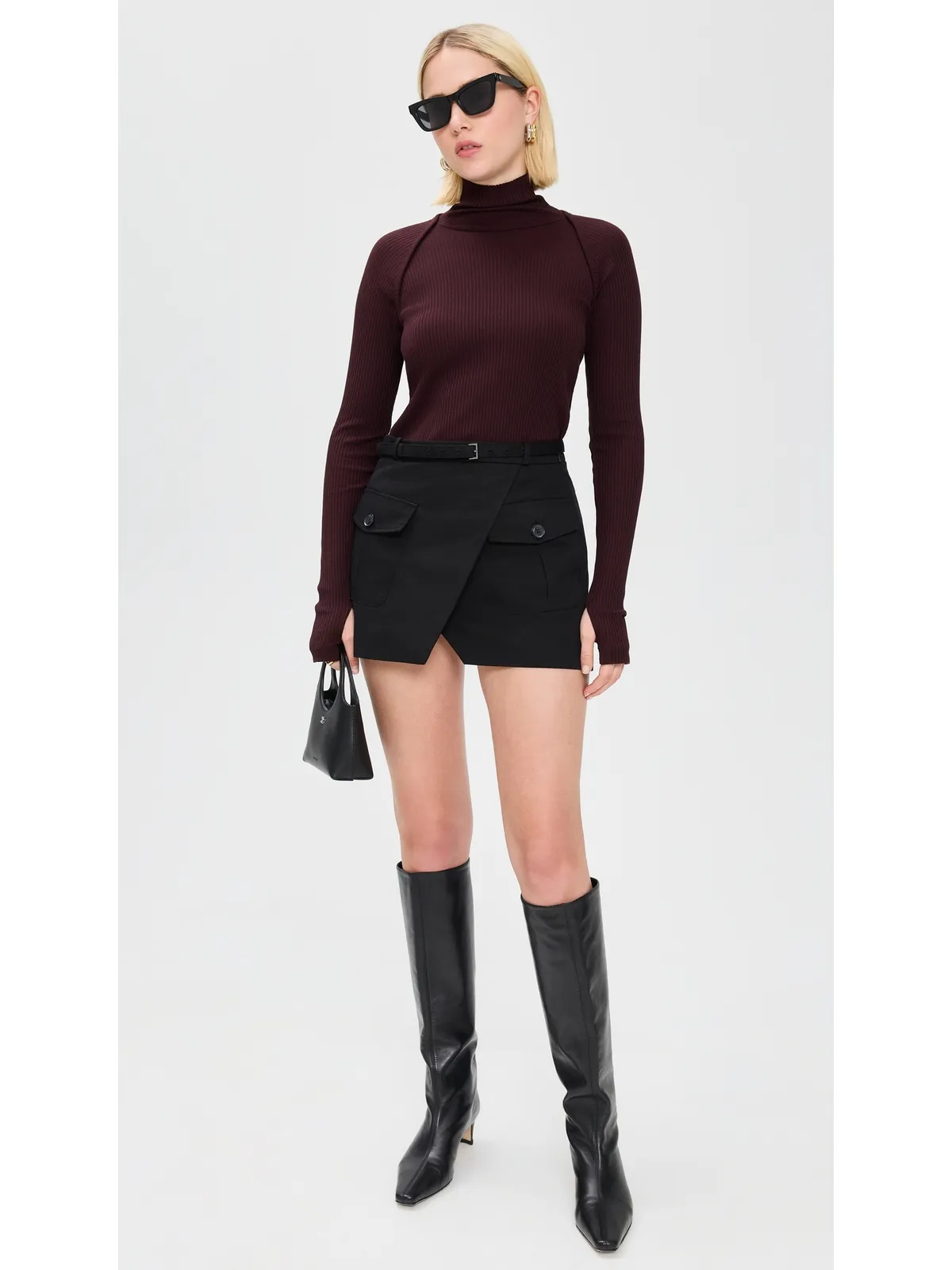 Helmut Lang レイヤードシュラグ タートルネック - 画像5