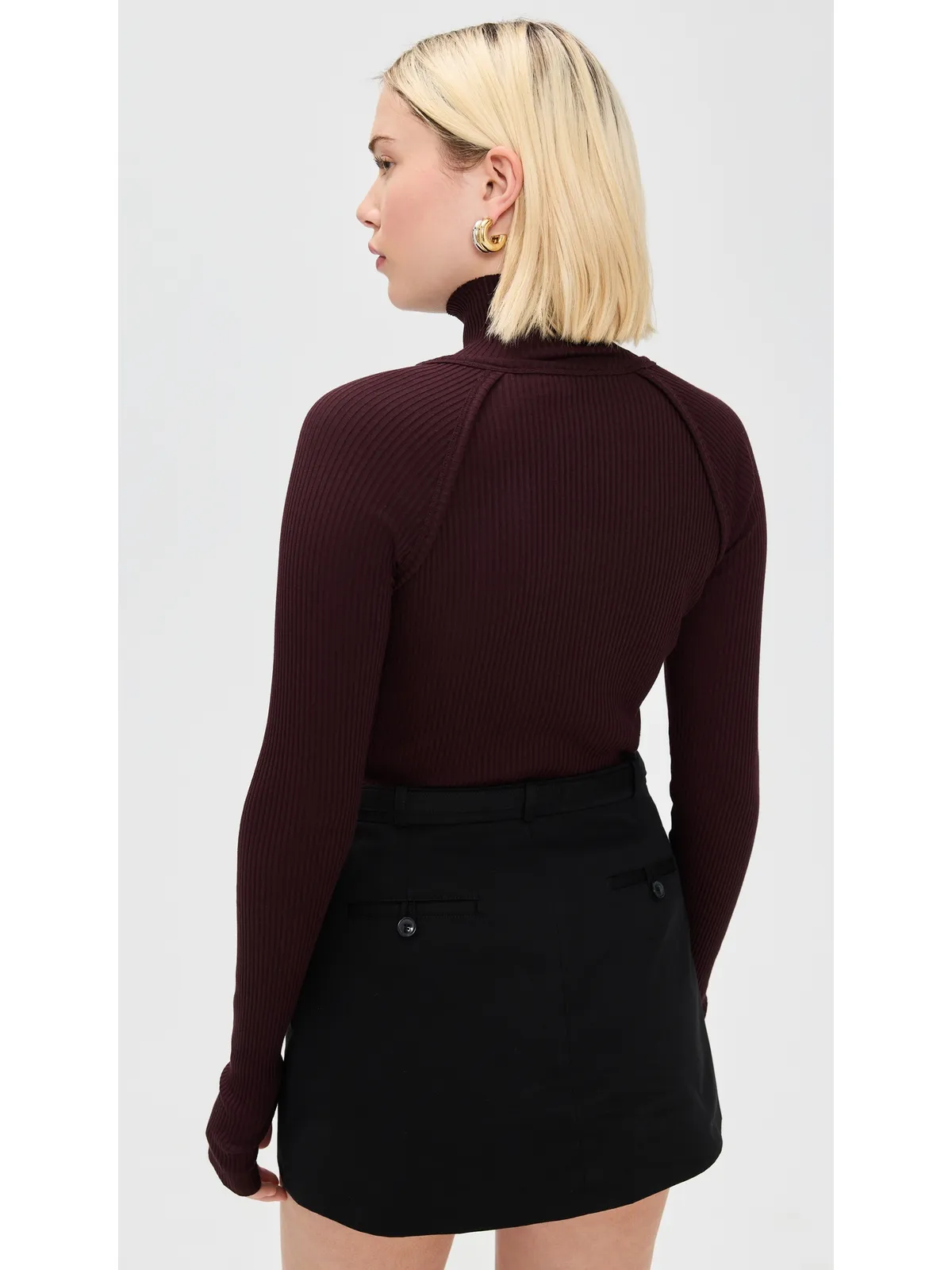 Helmut Lang レイヤードシュラグ タートルネック - 画像3