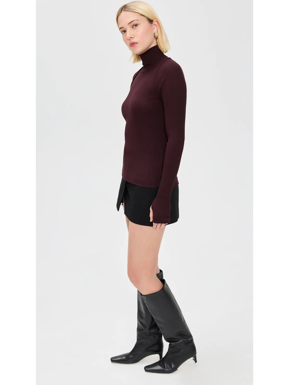 Helmut Lang レイヤードシュラグ タートルネック - 画像4