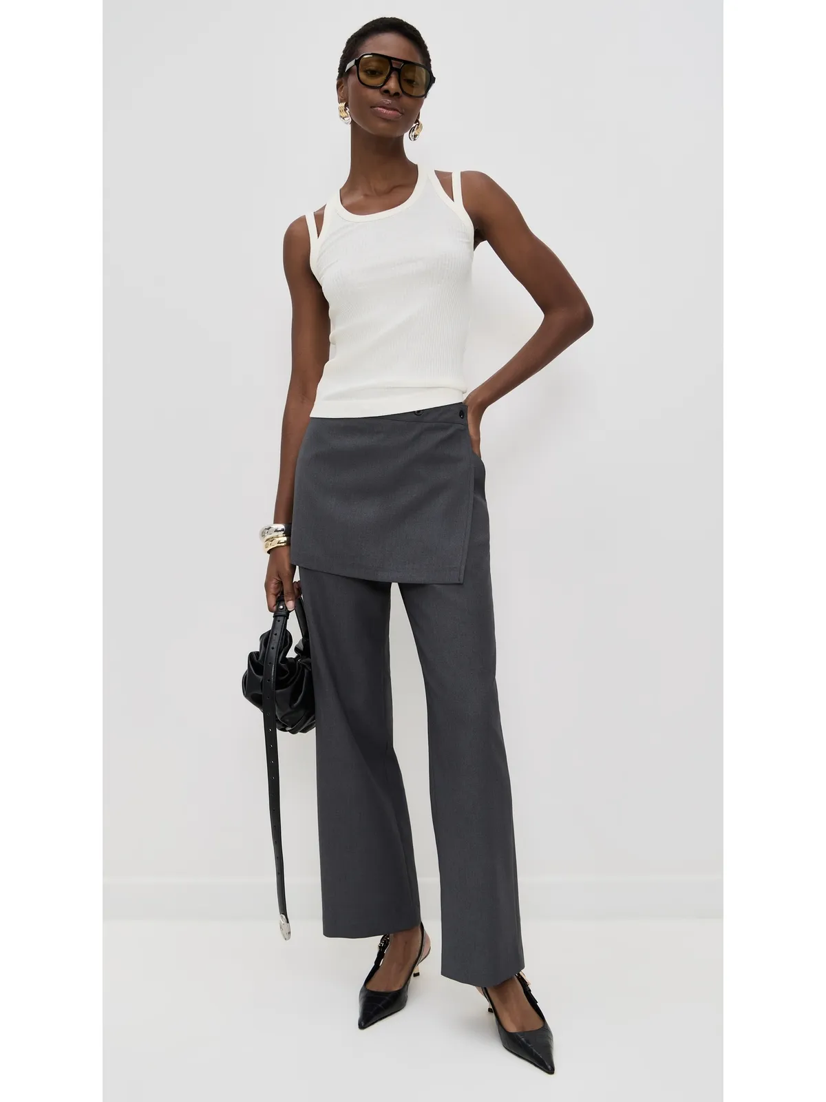 Helmut Lang レーサー・ストラップ・タンクトップ - 画像5