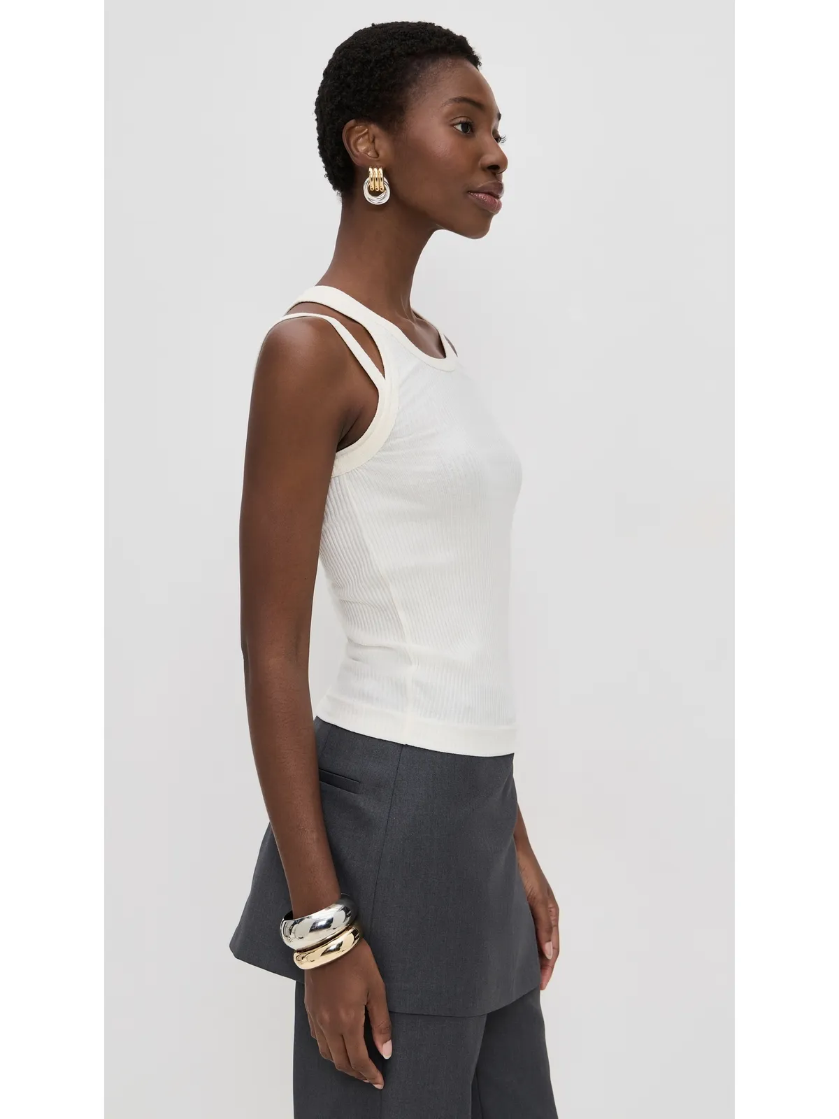 Helmut Lang レーサー・ストラップ・タンクトップ - 画像4