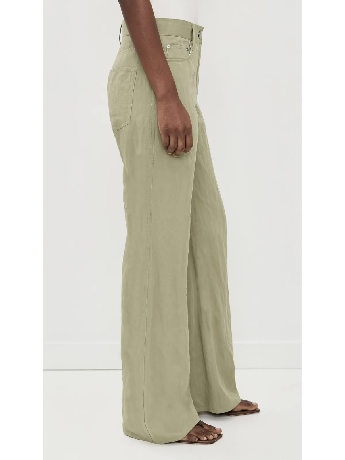 Helmut Lang リラックスフィット・しわ加工ブーツカットパンツ - 画像4