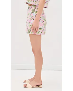 Hunter Bell ブリット ミニスカート Magnolia Grove Jacquard - サムネイル4