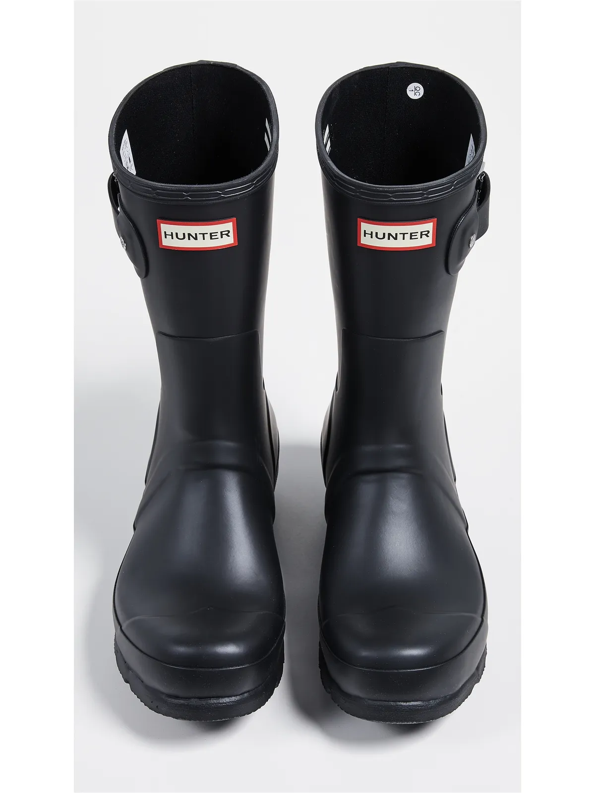Hunter Boots オリジナル ショート レインブーツ ブラック - 画像4