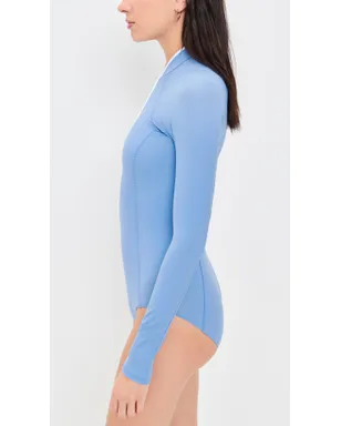 Hunza G Tyra Swim ラッシュガード コーンフラワー - サムネイル4