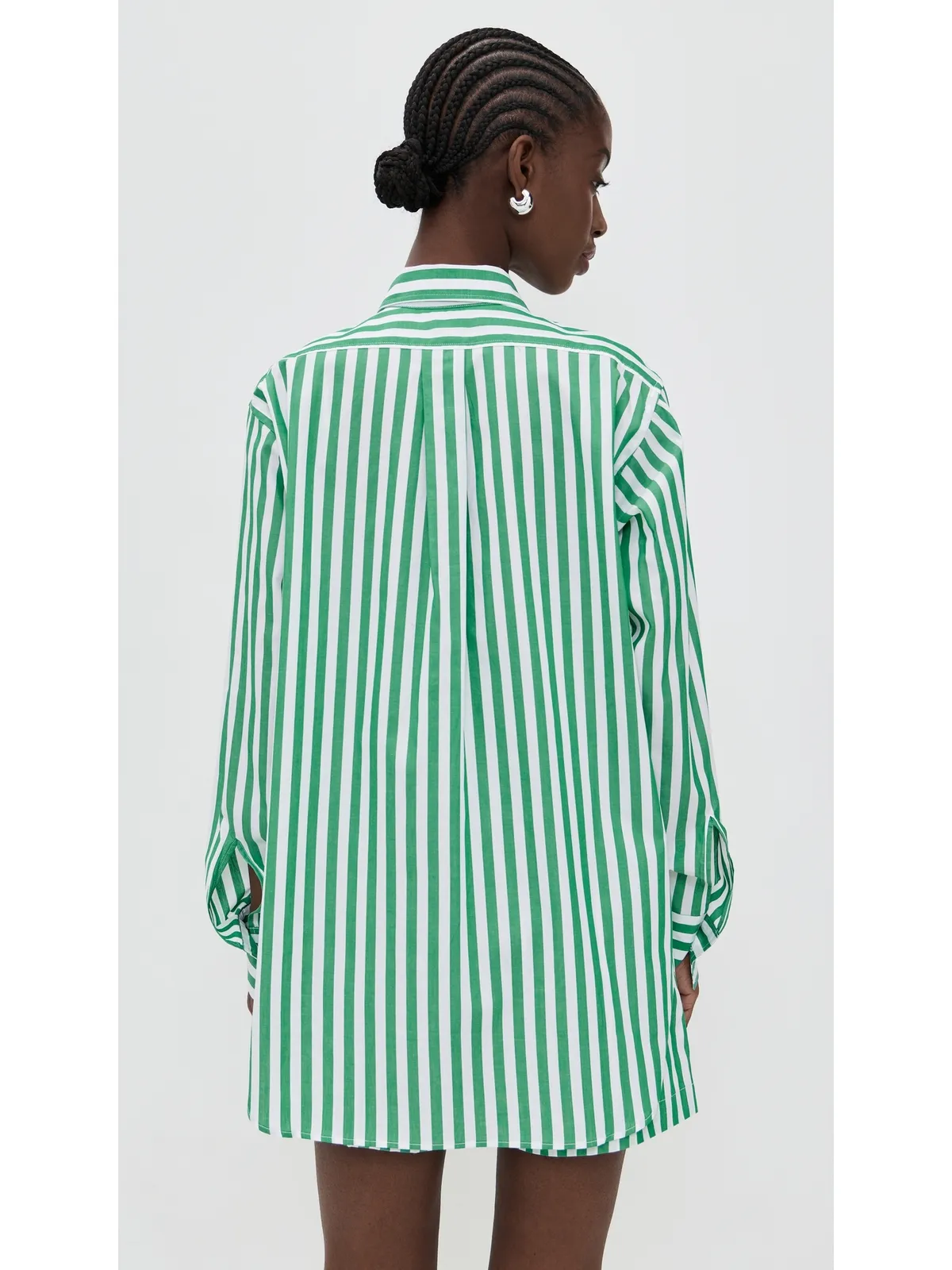 Hunza G Cabana Shirt エメラルドキャバナストライプ - 画像3