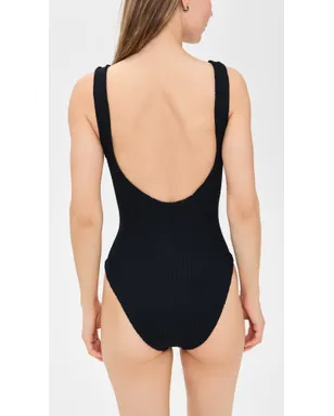 Hunza G サディー ワンピース ブラック - サムネイル3