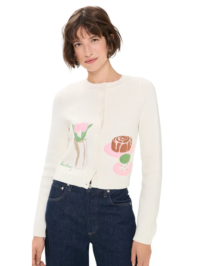 House of Sunny House of Sunny 襟なしピクチャー ニット カーディガンの商品画像