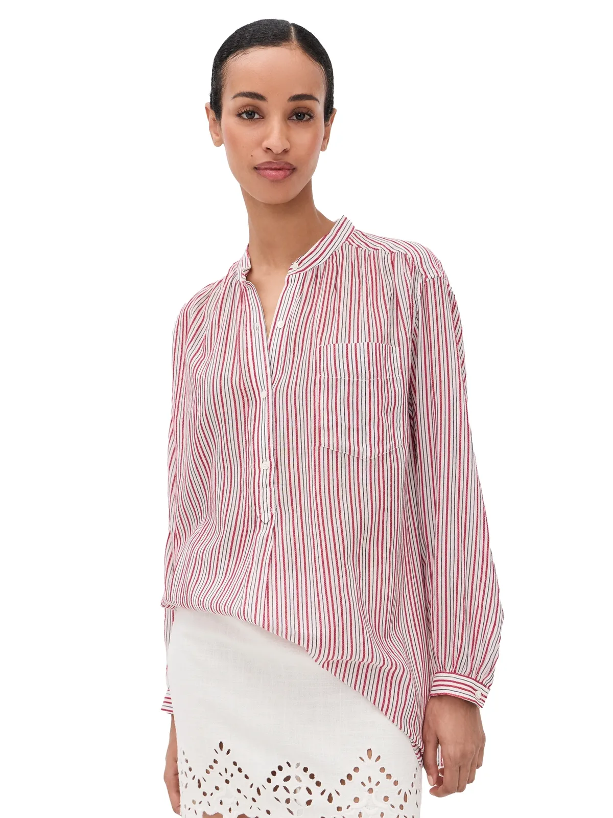 Isabel Marant Étoile Sapha Blouse エクリュ/レッド - 画像1