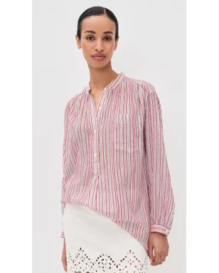 Isabel Marant Étoile Sapha Blouse エクリュ/レッド - サムネイル2